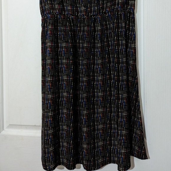 KAVU Midi Simone Summer Dress Pockets! Colourful Electric Grid Plaid NEW! - Picture 7 of 9
